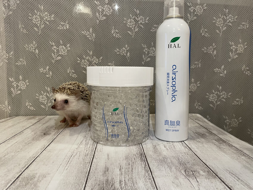 ハリネズミと消臭剤